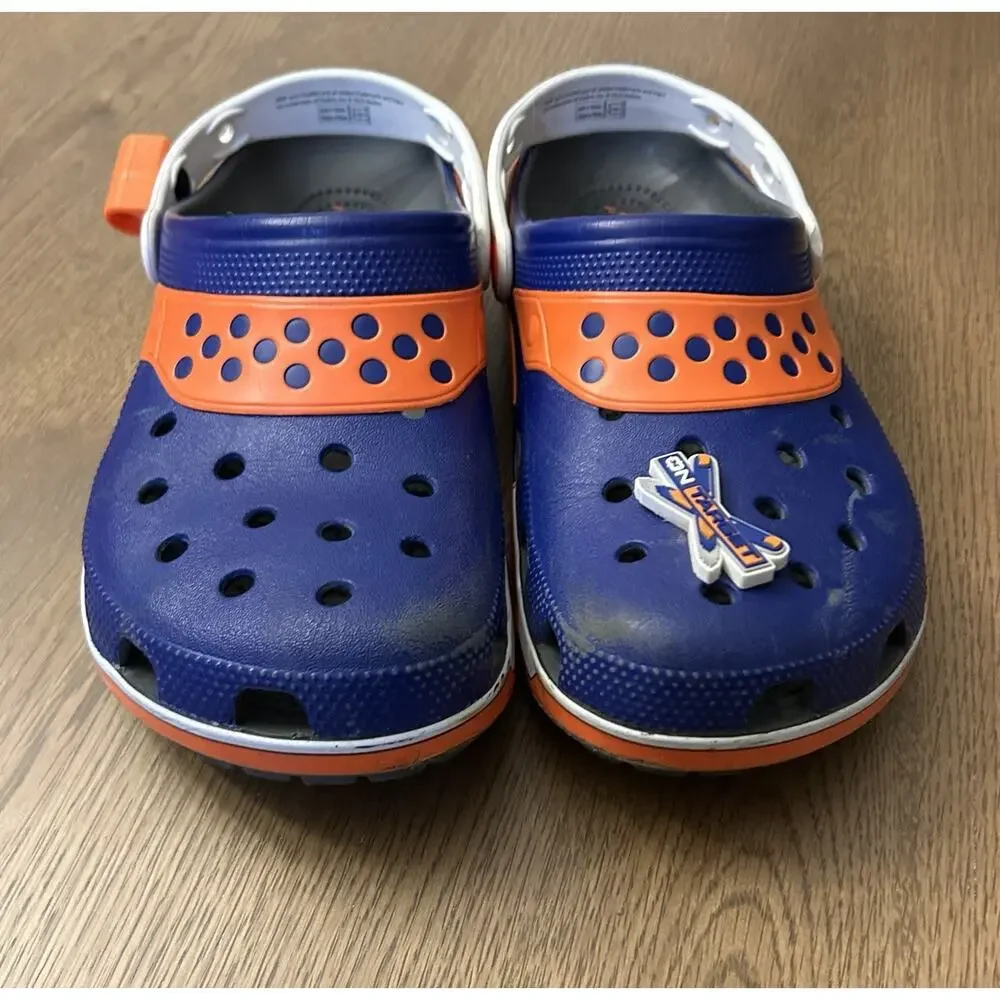 Crocs X NERF Classic Clog NERF Blaster Dart Unisex M 8/ W 10 Royal Blue Orange